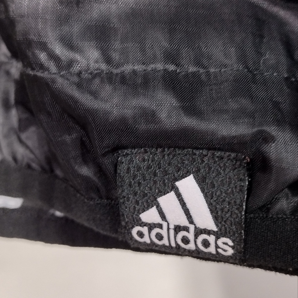 Vintage Adidas Reversible Anorak Jacket Men S Black Zebra Sporty Athletic - Picture 7 of 10
